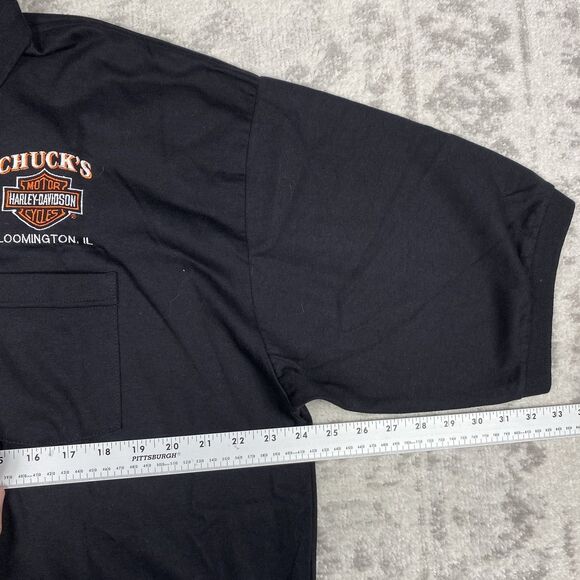 VTG Harley Davidson Polo Single Stitch Bloomington, IL Men’s Polo Size 2XL - Picture 5 of 6